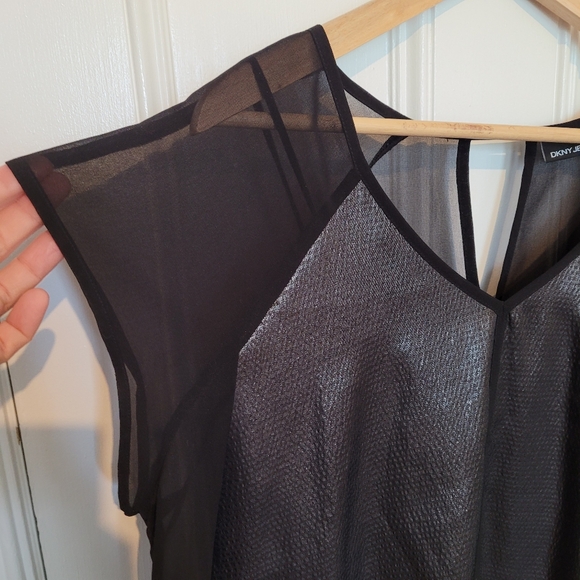 DKNY Jeans Shimmery Top - Picture 3 of 10